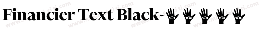 Financier Text Black字体转换